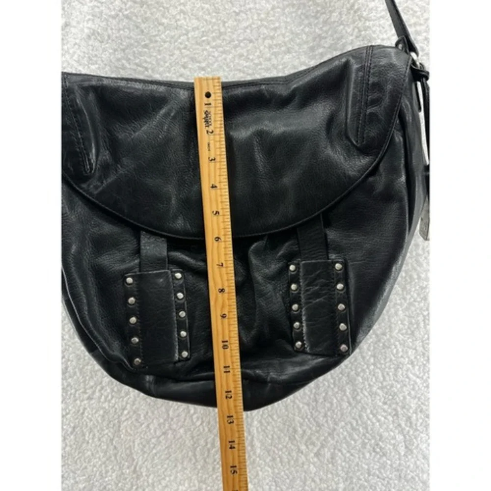 Botkier Leather Crossbody Bag Womens Large Black Studded Excellent Messenger - Picture 6 of 11